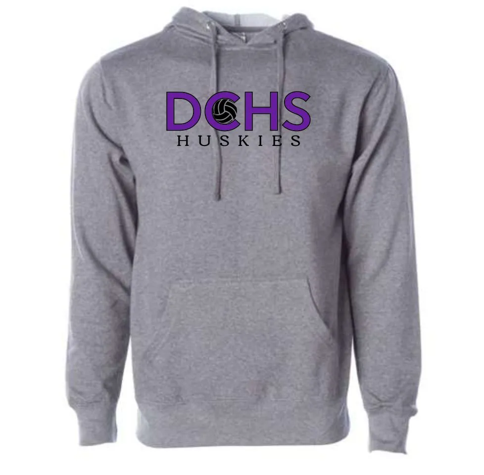 DCHS Volleyball HUSKIES Hoodie- Matte or Glitter