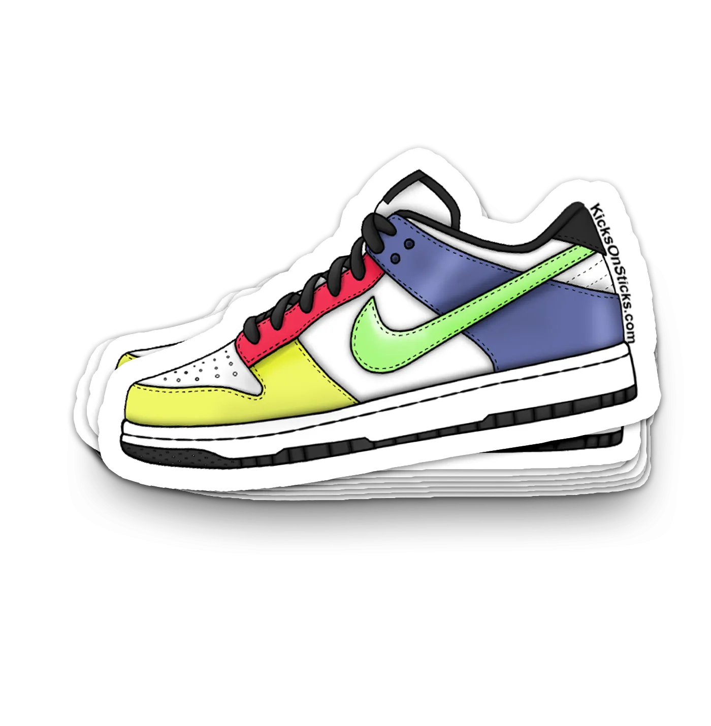 Dunk Low "Green Spark" Sneaker Sticker