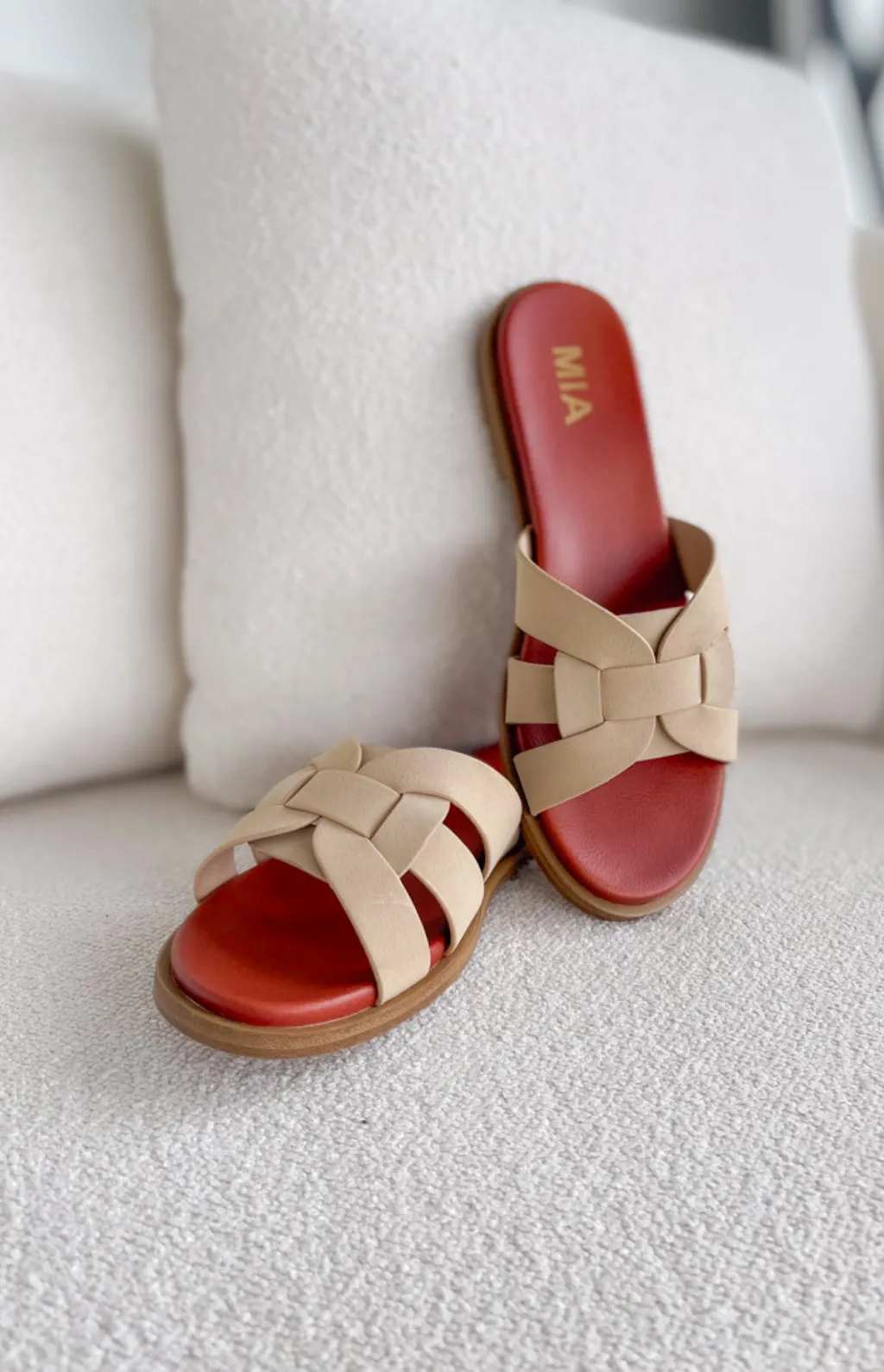 Eleanor Sand Mia Slip On Sandals