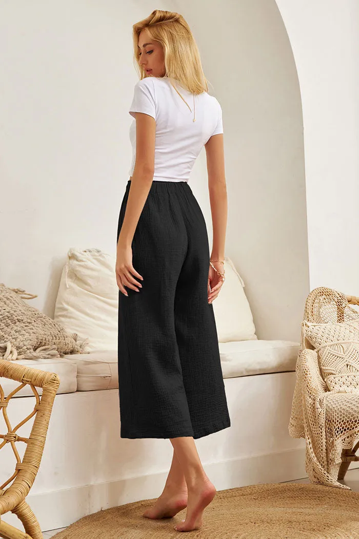 Frieeah  Wide Leg Ankle Pants