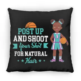 Girls Basketball Throw Pillow 16 x 16