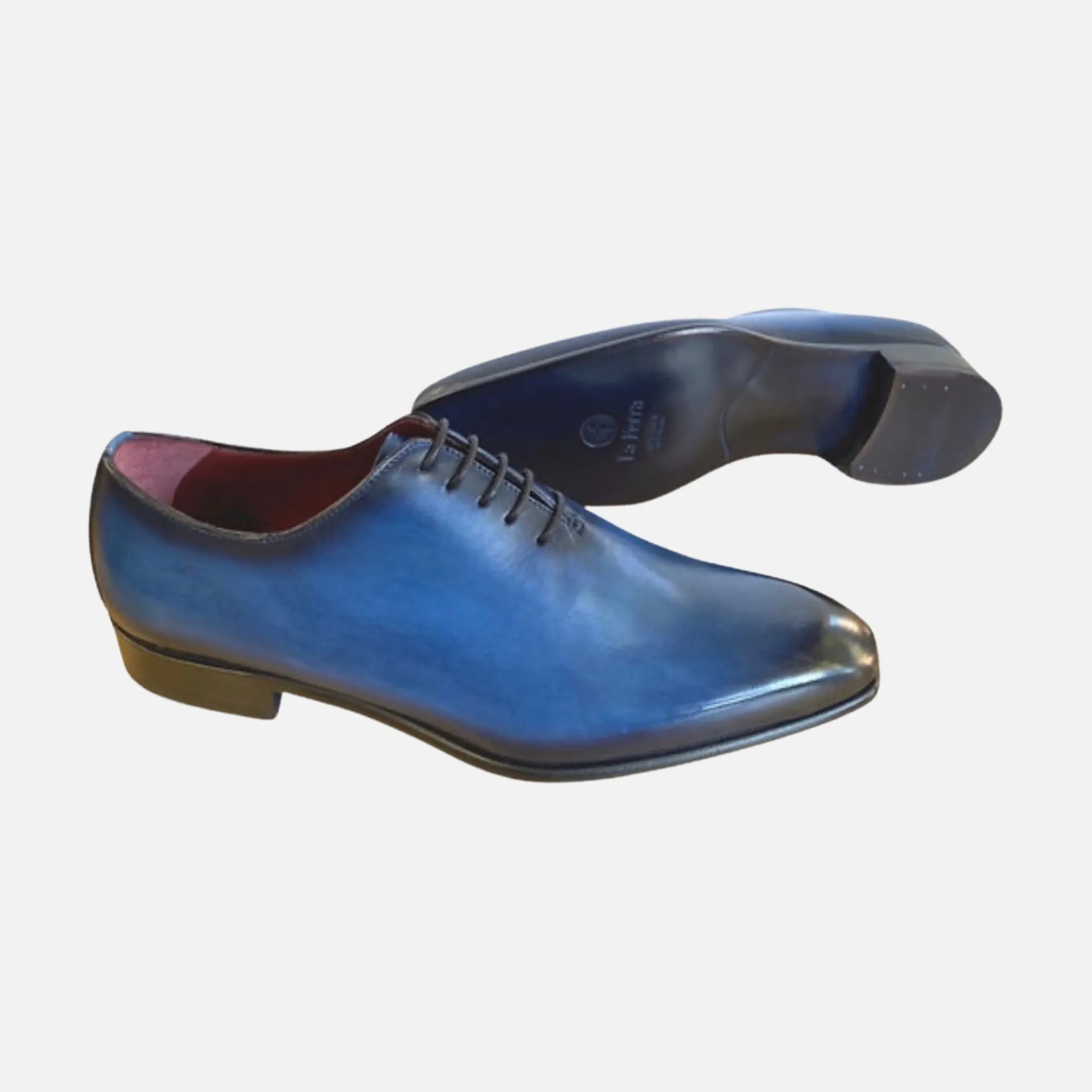 Hand Painted Blue Oxford | Made in Italy