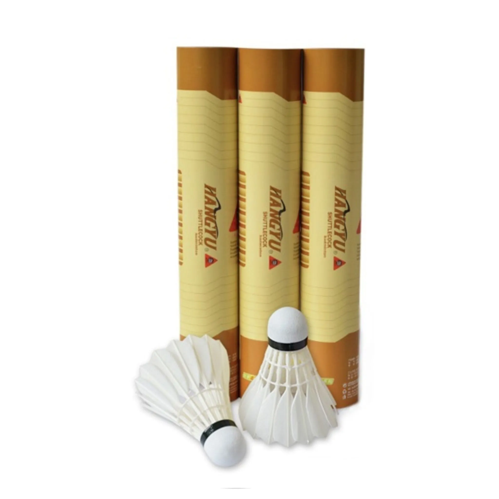 Premium Hang Yu Gold Feather Badminton Shuttlecocks