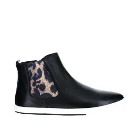 Indira -  Black Leopard Gusset