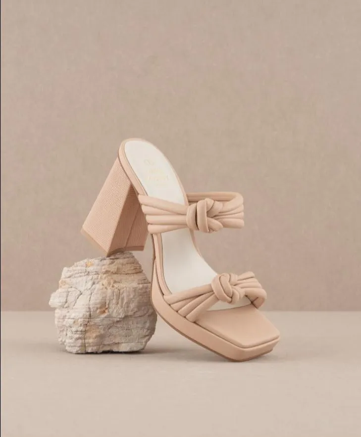 Kelly Knotted Double Strap Sandals