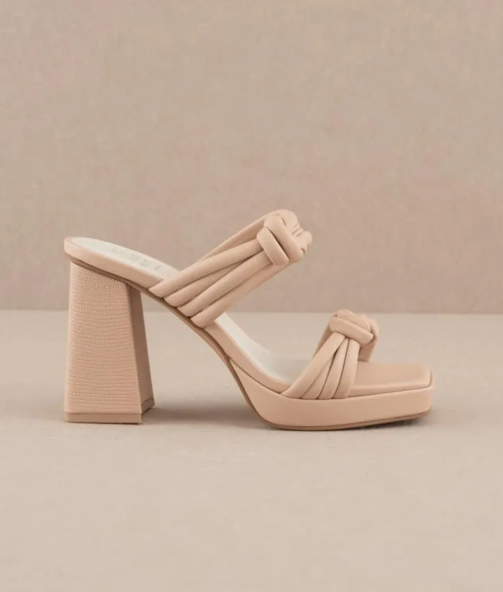 Kelly Knotted Double Strap Sandals