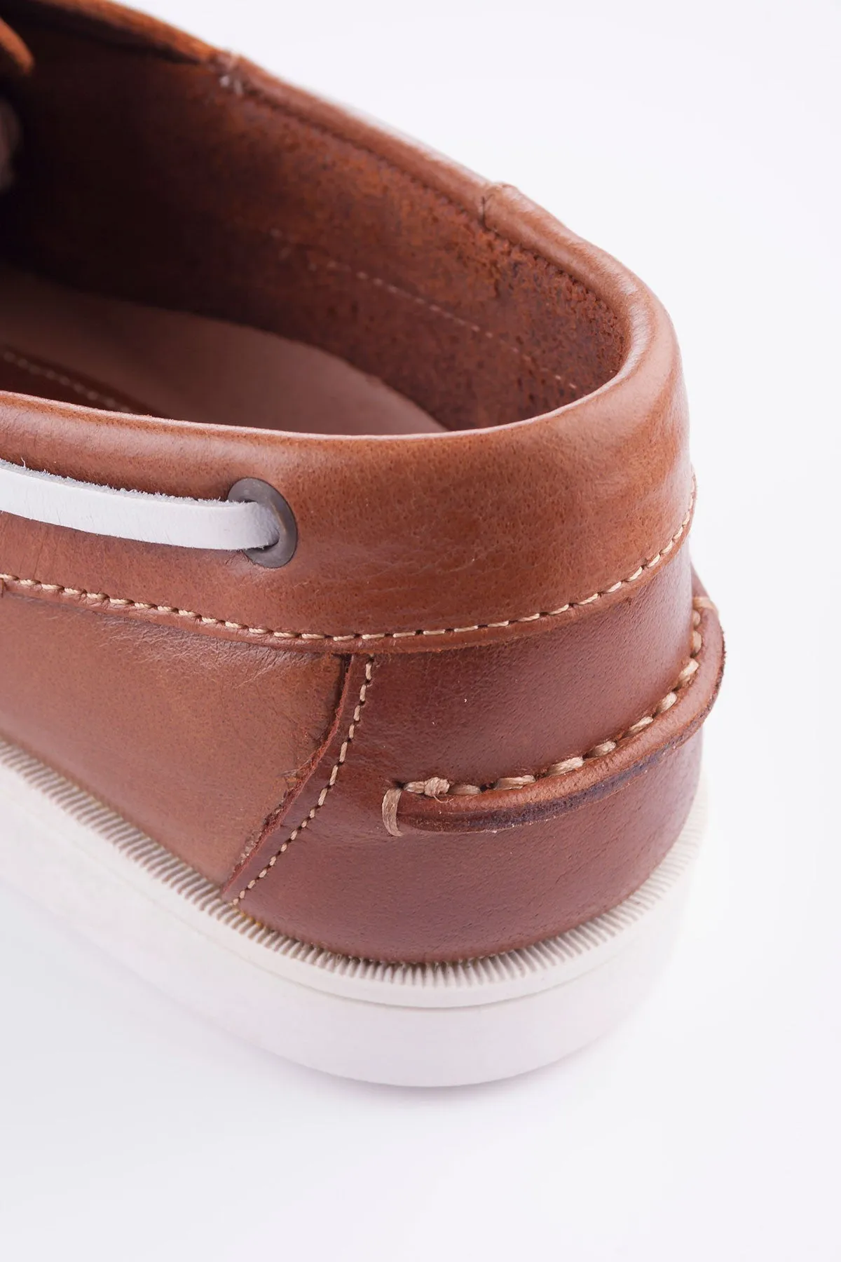 Laced Leather Deck Shoes