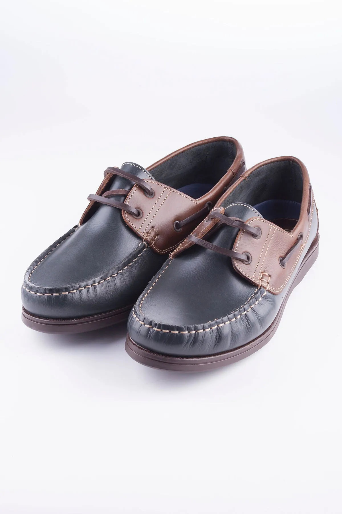 Laced Leather Deck Shoes