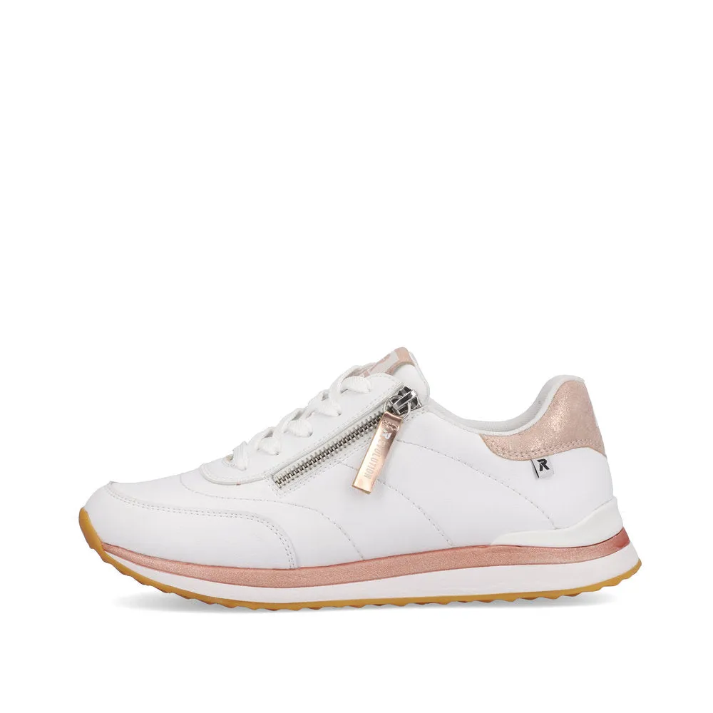 Ladies RIEKER  Lace Shoes White Soft Comfort 42505-80 sale