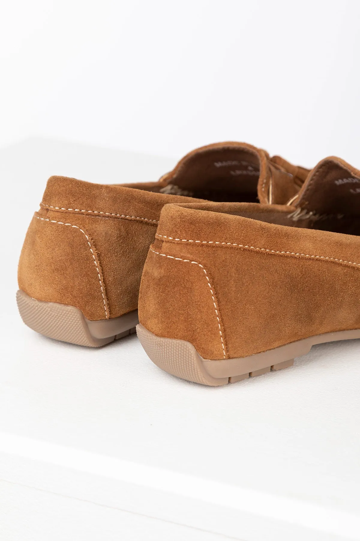 Ladies Suede Tassel Driving Loafers - Wrelton