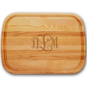 Large Custom Monogrammed Cutting Board