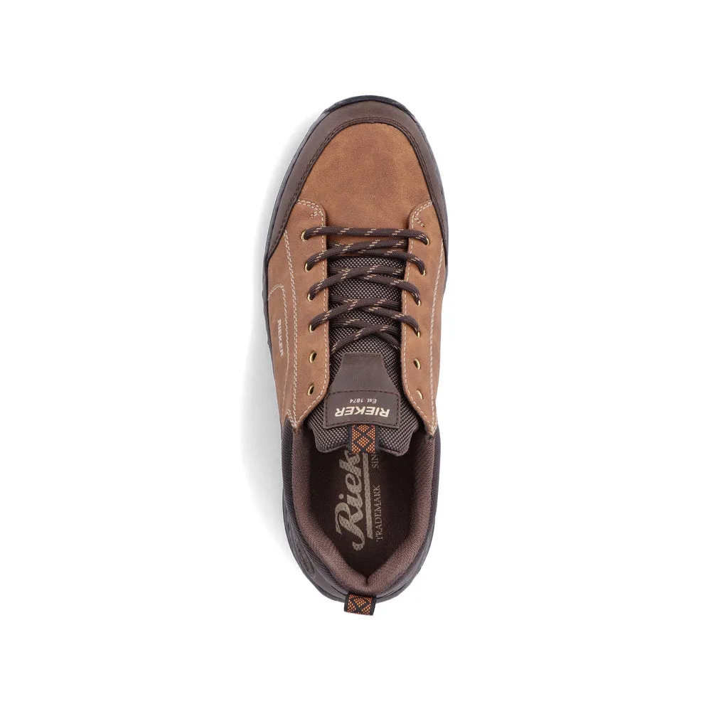 Mens Rieker 14220-25 Brown Soft Comfort Lace-up Casual Shoes