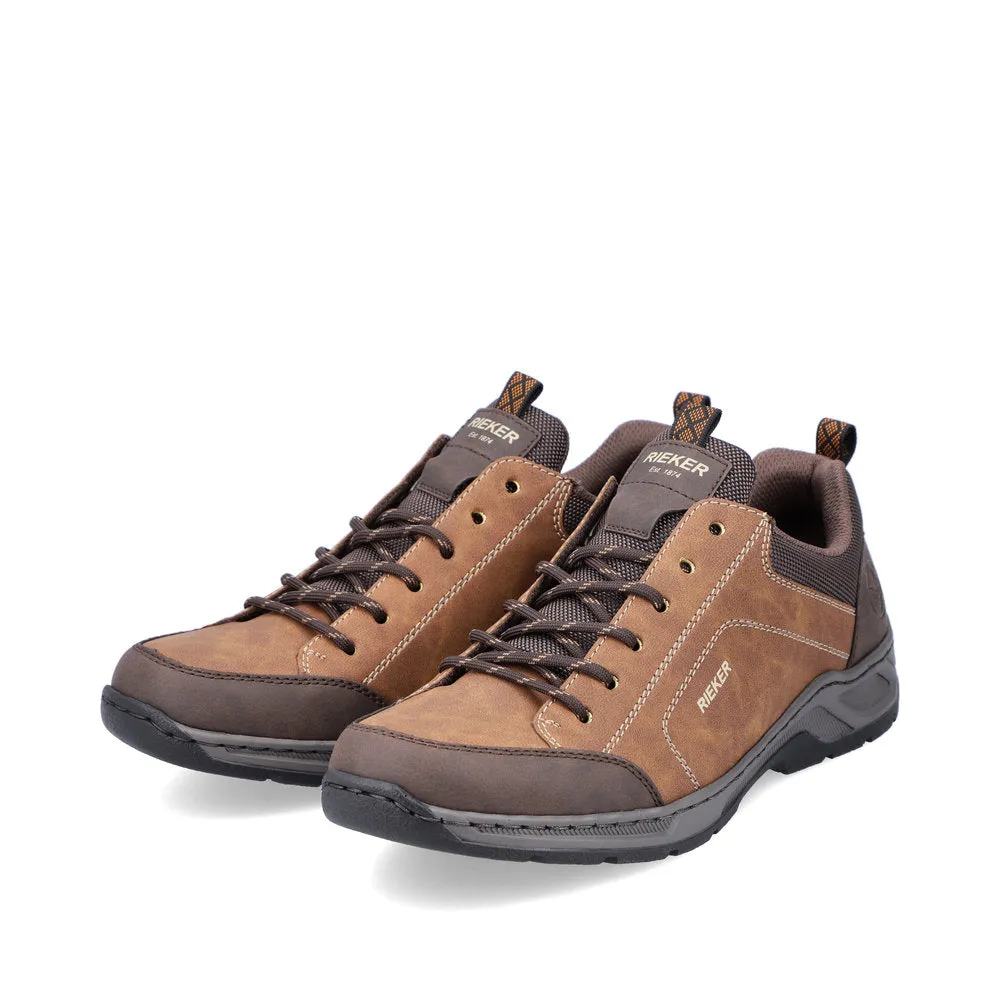 Mens Rieker 14220-25 Brown Soft Comfort Lace-up Casual Shoes