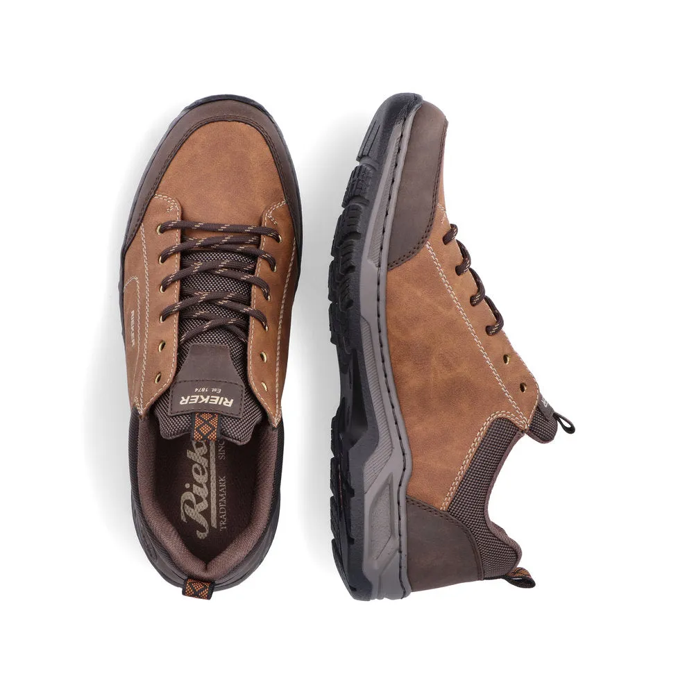 Mens Rieker 14220-25 Brown Soft Comfort Lace-up Casual Shoes