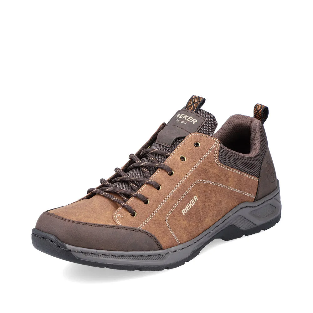 Mens Rieker 14220-25 Brown Soft Comfort Lace-up Casual Shoes