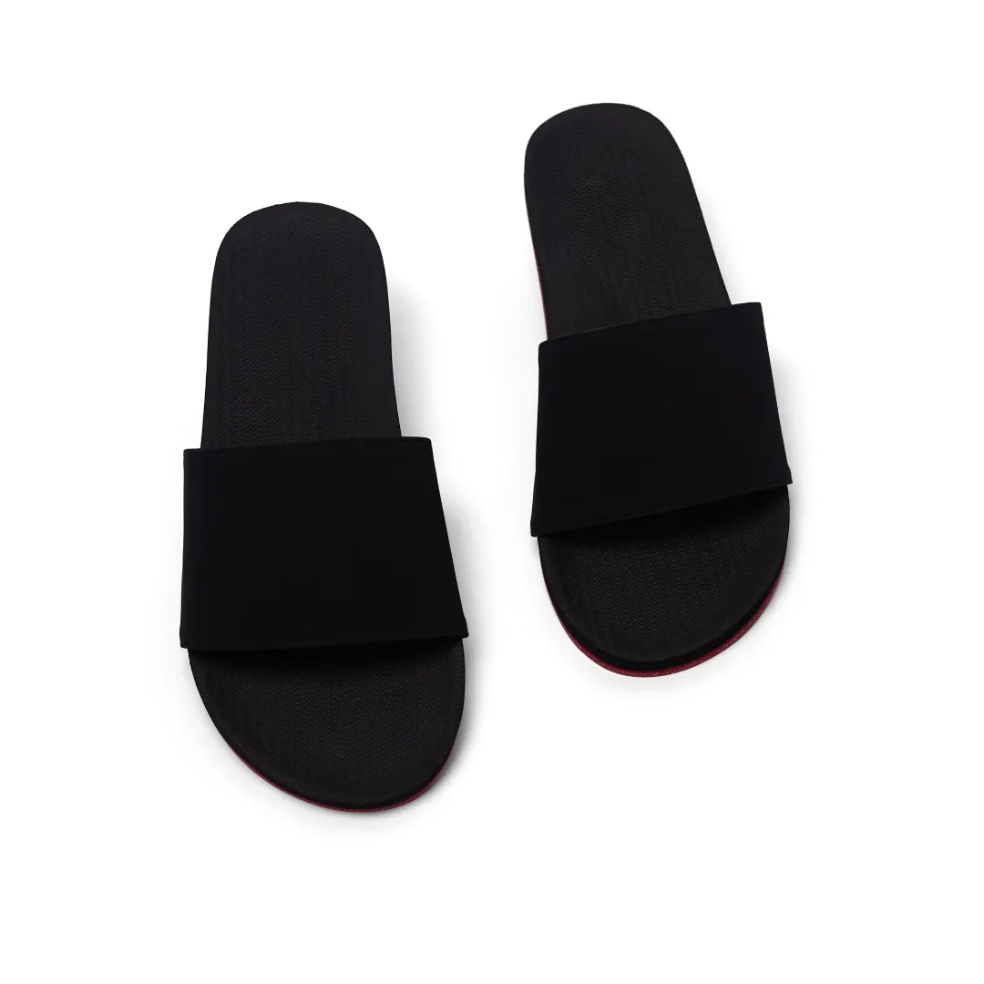 Men’s Slide Sneaker Sole - Red Sole/Black