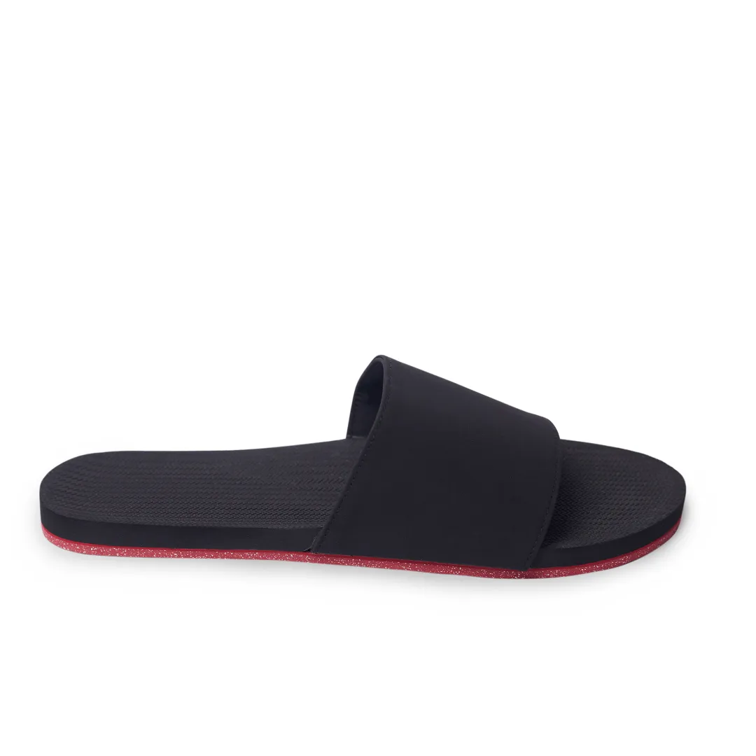 Men’s Slide Sneaker Sole - Red Sole/Black