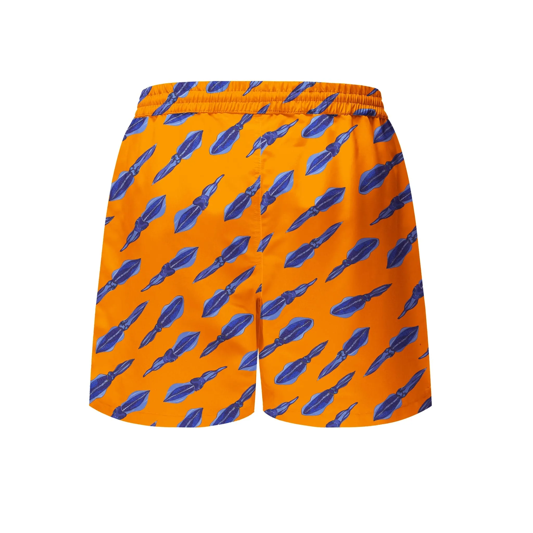 Mens Squiddy Tales (Orange) Board Shorts