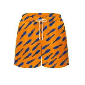 Mens Squiddy Tales (Orange) Board Shorts