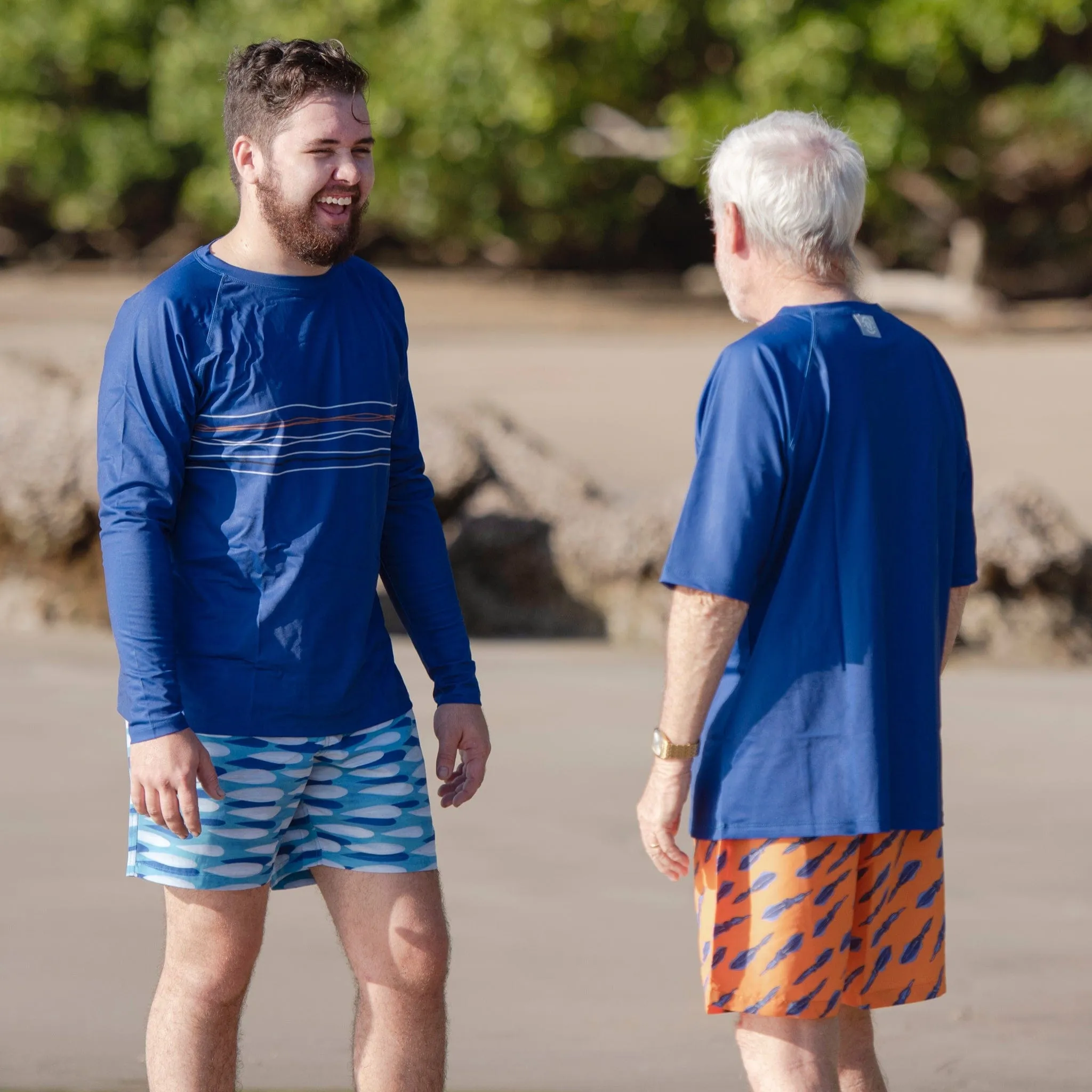 Mens Squiddy Tales (Orange) Board Shorts