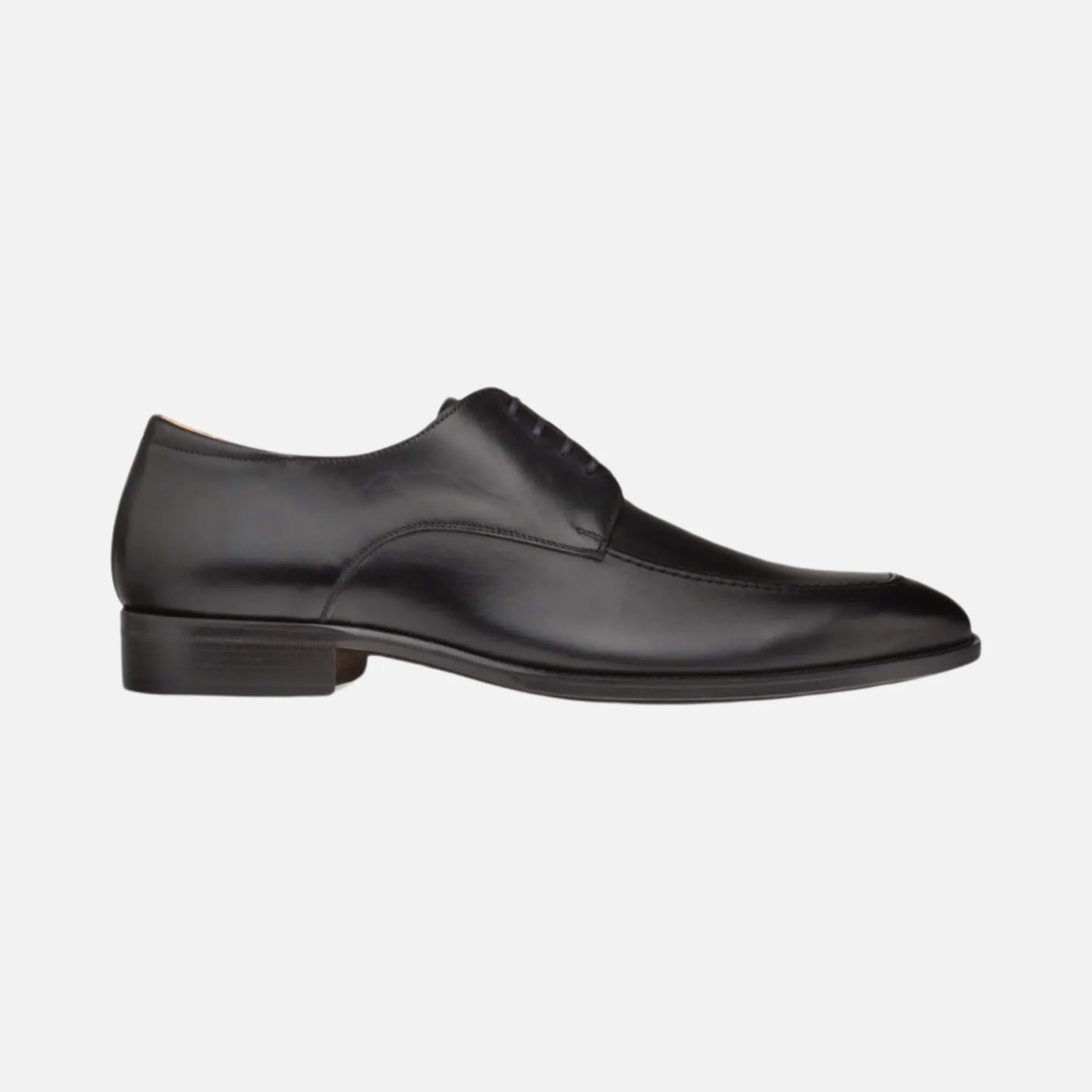 Mezlan Black Apron Toe Dress Shoe | Made in Spain