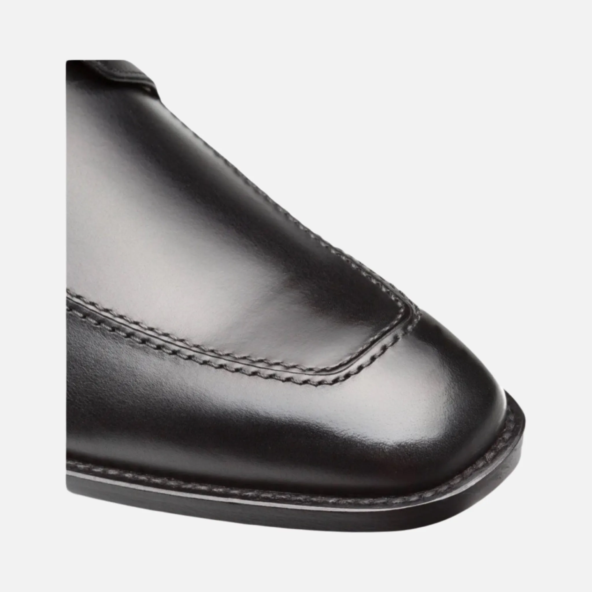 Mezlan Black Apron Toe Dress Shoe | Made in Spain