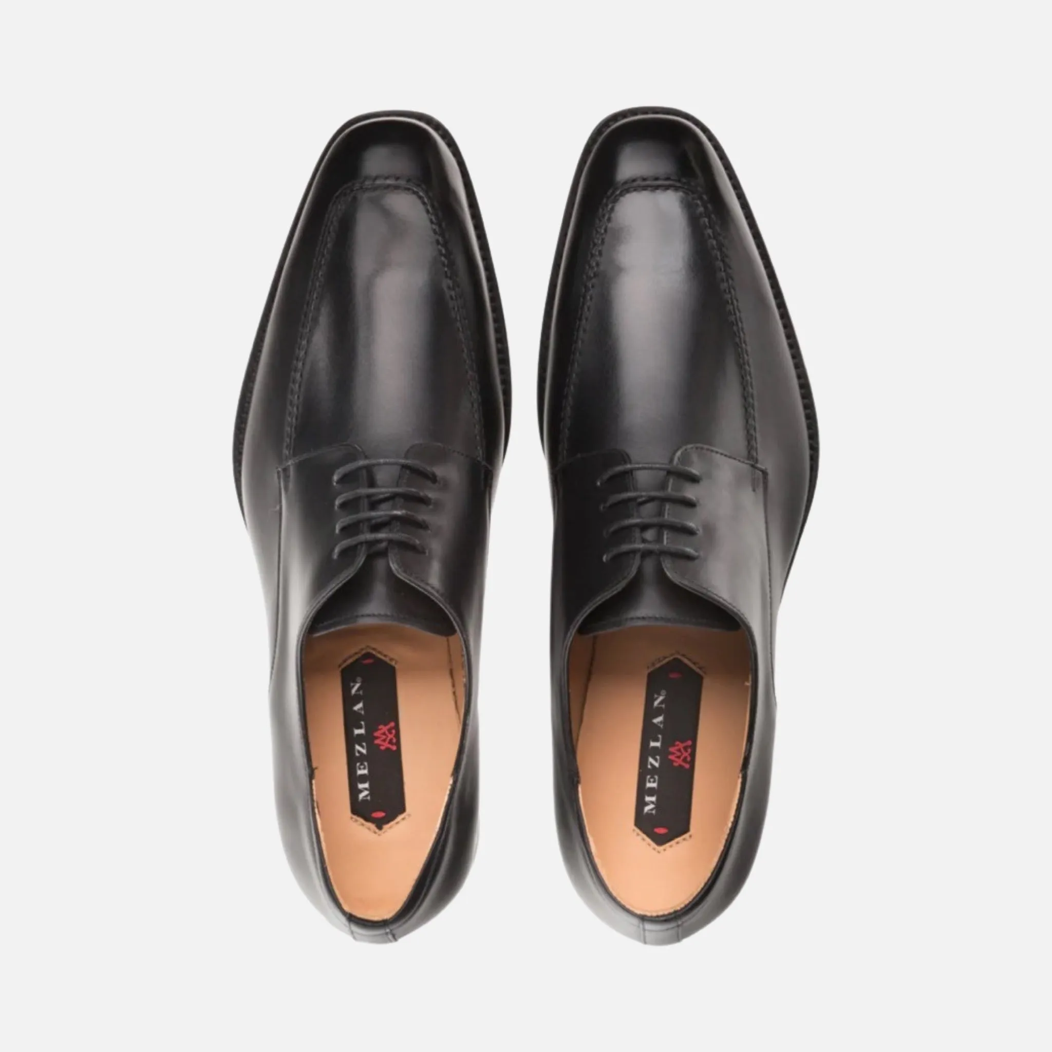 Mezlan Black Apron Toe Dress Shoe | Made in Spain