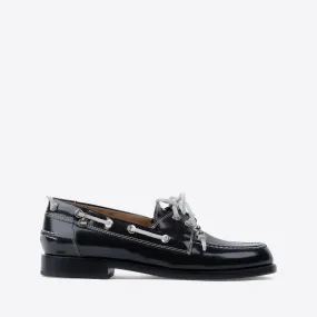 Nelson Boat Shoe Black