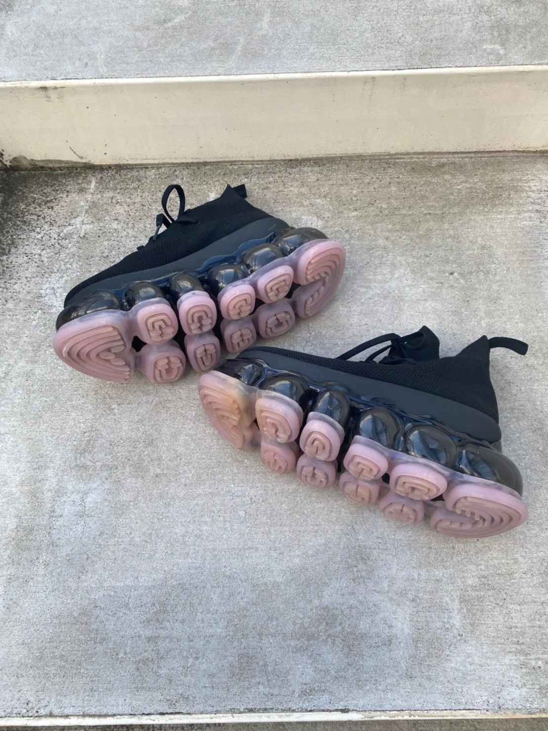 New "Jewelry" High Shoes / Pink Black