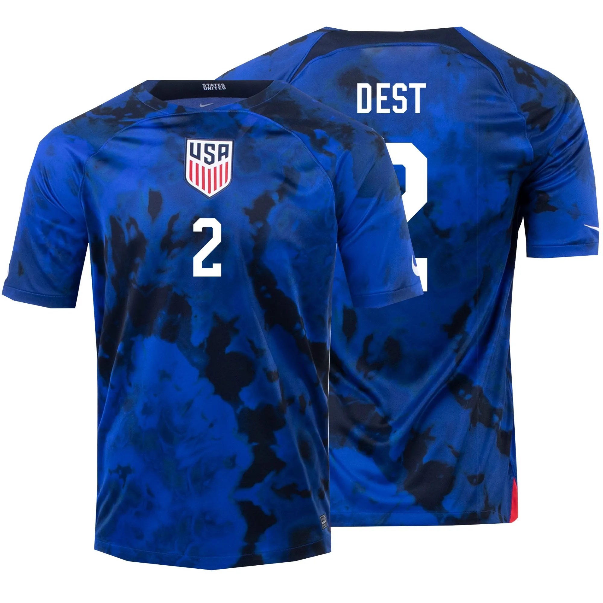 Nike Men's USA 2022/23 Away Jersey w/ Dest #2 Printing