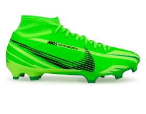 Nike Men's Zoom Mercurial Superfly 9 Academy MDS FG/MG Green Strike/Black