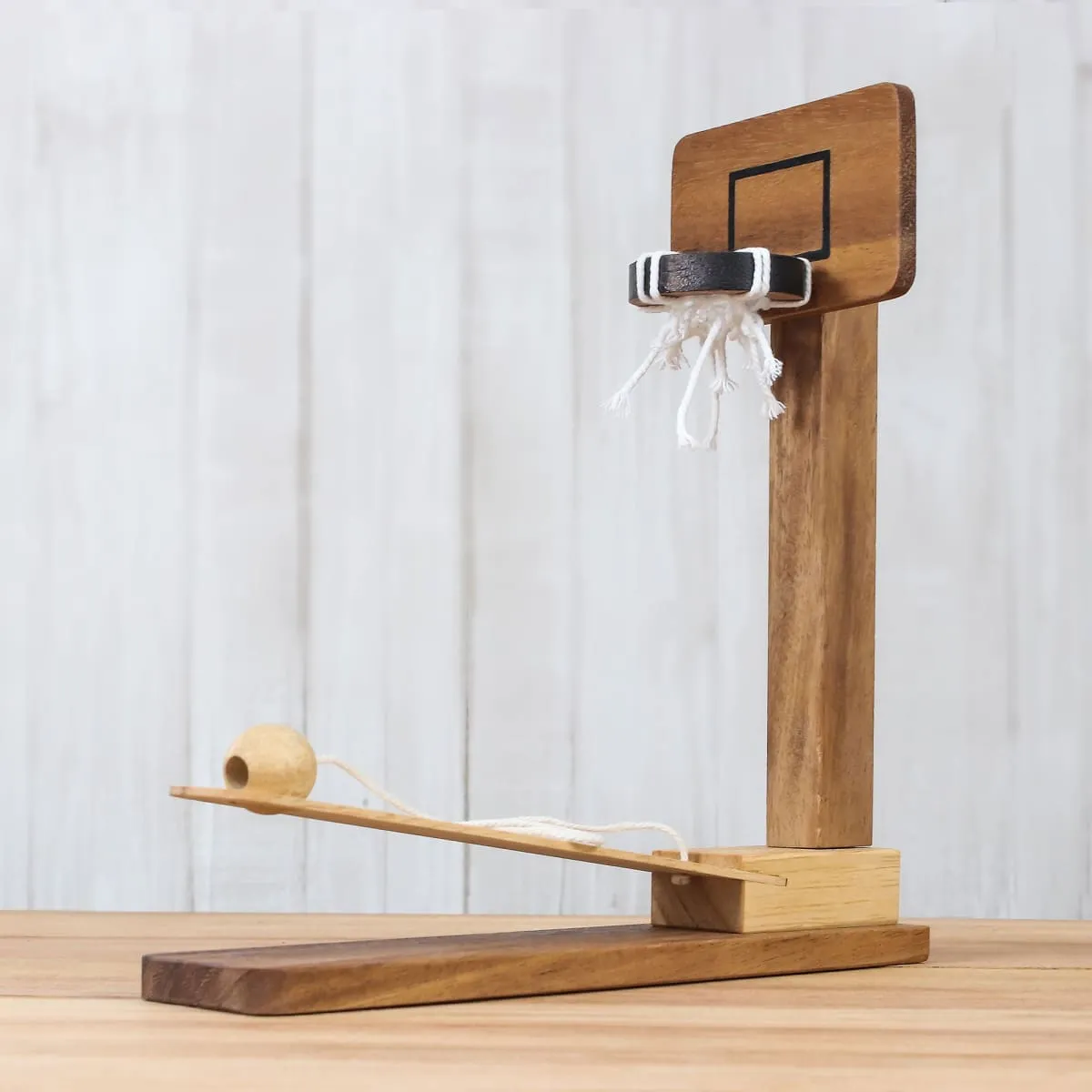 Novica Basketball Fun Wood Game