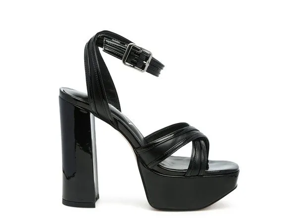 NYLE PLATFORM HEELED SANDALS