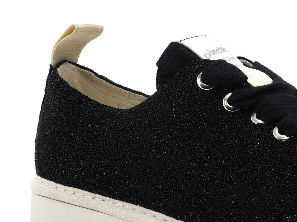 PAN CHIC Sneaker Low Cut Sneaker Glitter Donna Black P01W14001S9