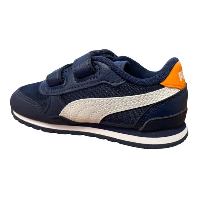 Puma children's sneakers shoe with tear ST Runner v3 Mesh V 385512 02 blue-white