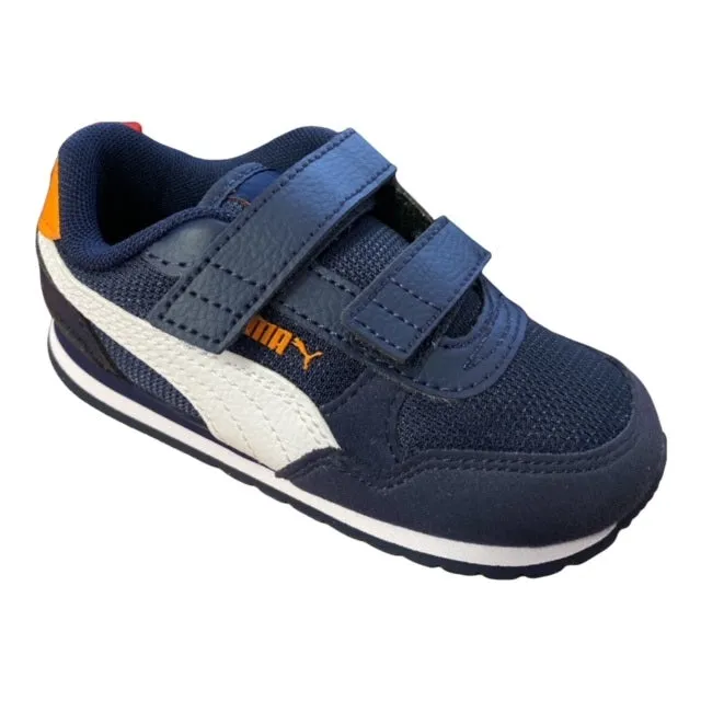 Puma children's sneakers shoe with tear ST Runner v3 Mesh V 385512 02 blue-white