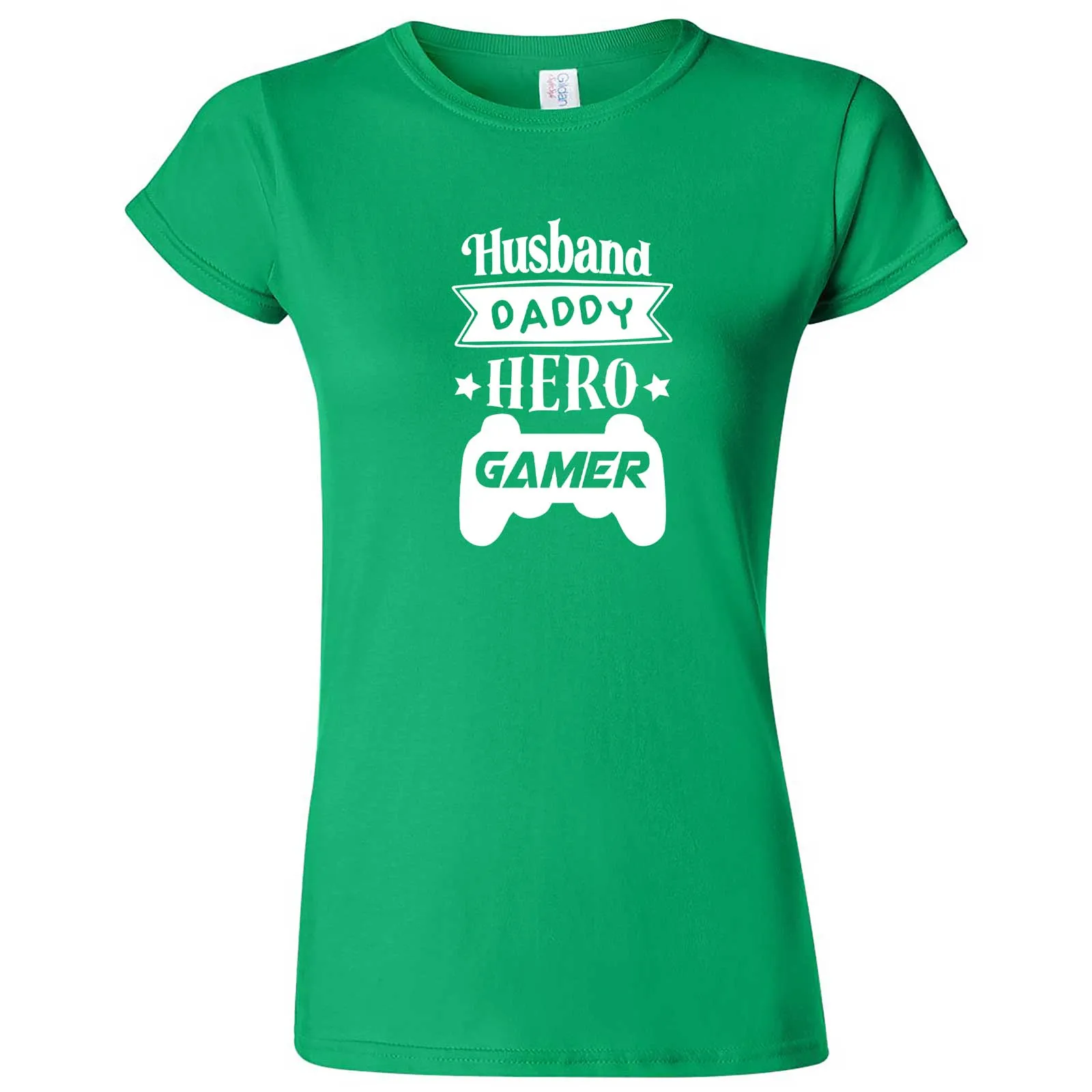 "Husband Daddy Hero Gamer" women's t-shirt