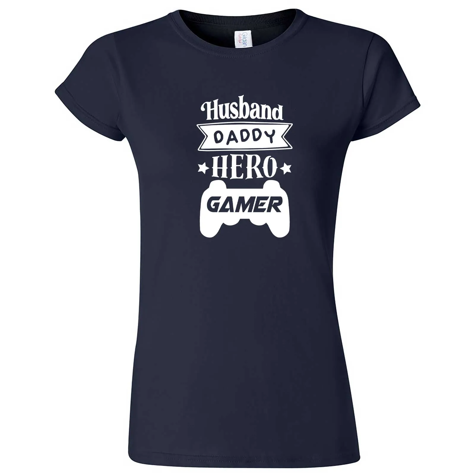 "Husband Daddy Hero Gamer" women's t-shirt