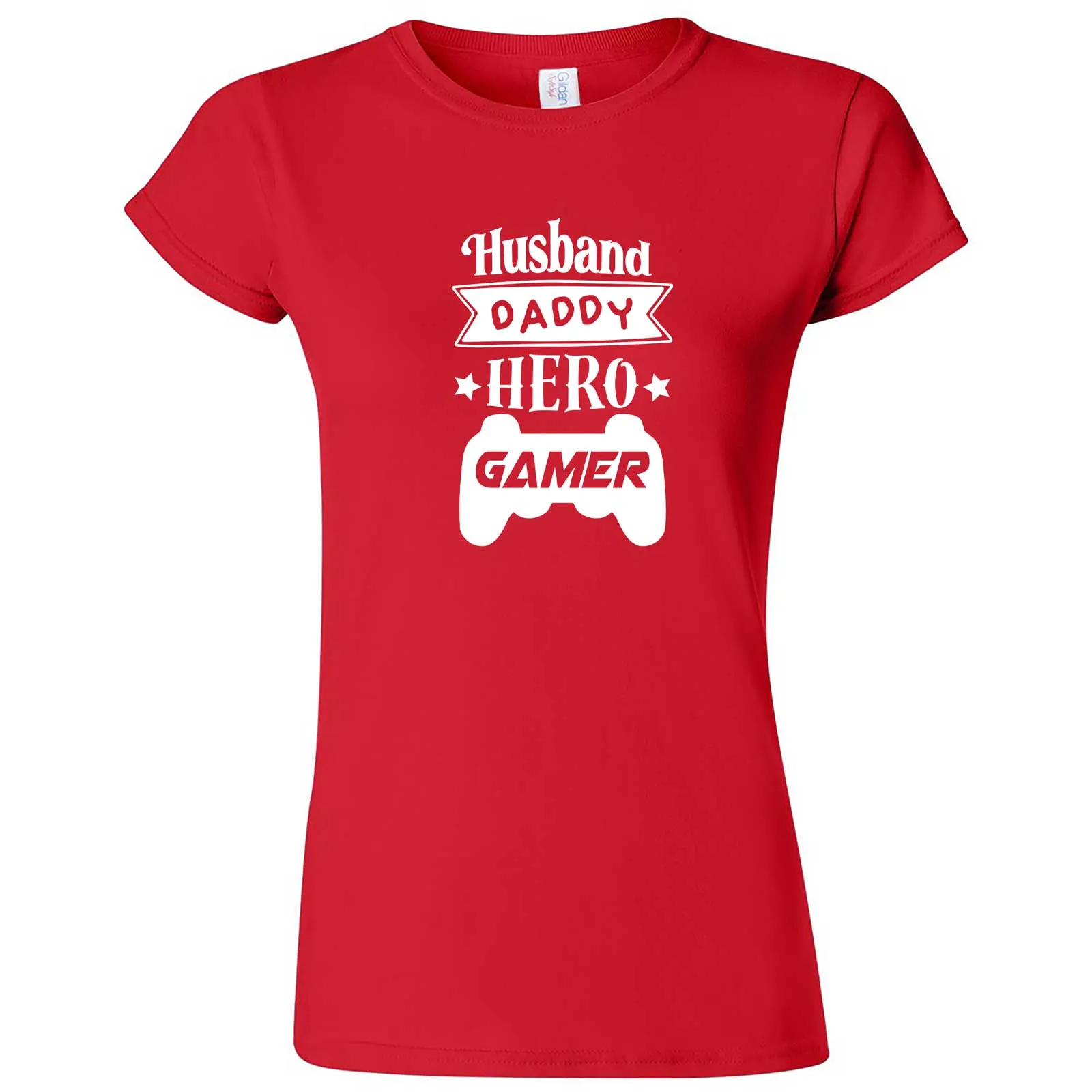 "Husband Daddy Hero Gamer" women's t-shirt