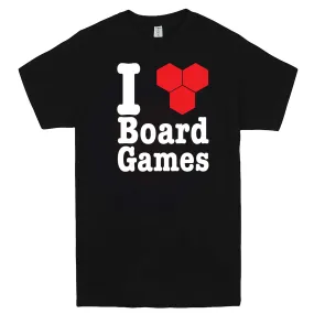 "I Love Board Games" men's t-shirt