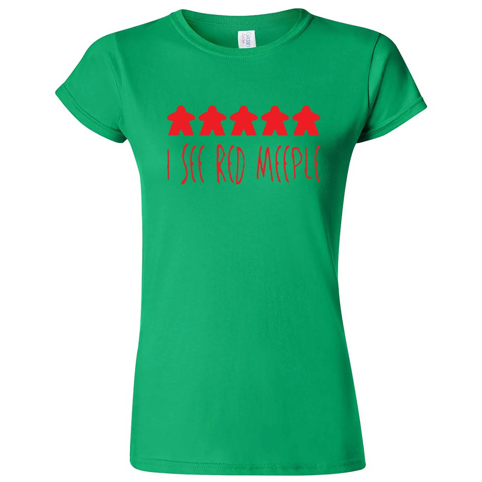 "I See Red Meeple" women's t-shirt