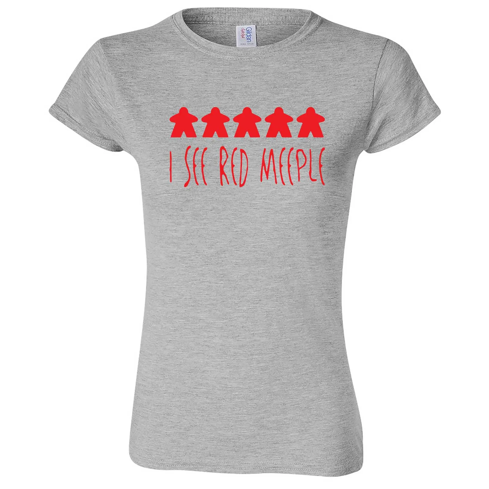 "I See Red Meeple" women's t-shirt