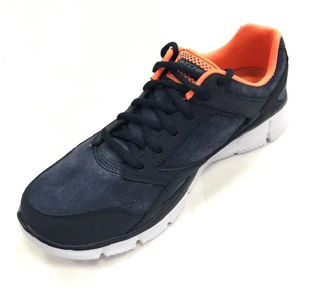 Skechers men's sneakers shoe Equilizer Timepiece 999669 NVOR navy orange