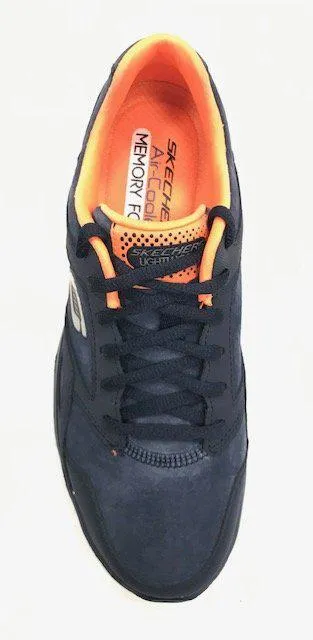 Skechers men's sneakers shoe Equilizer Timepiece 999669 NVOR navy orange