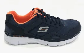 Skechers men's sneakers shoe Equilizer Timepiece 999669 NVOR navy orange