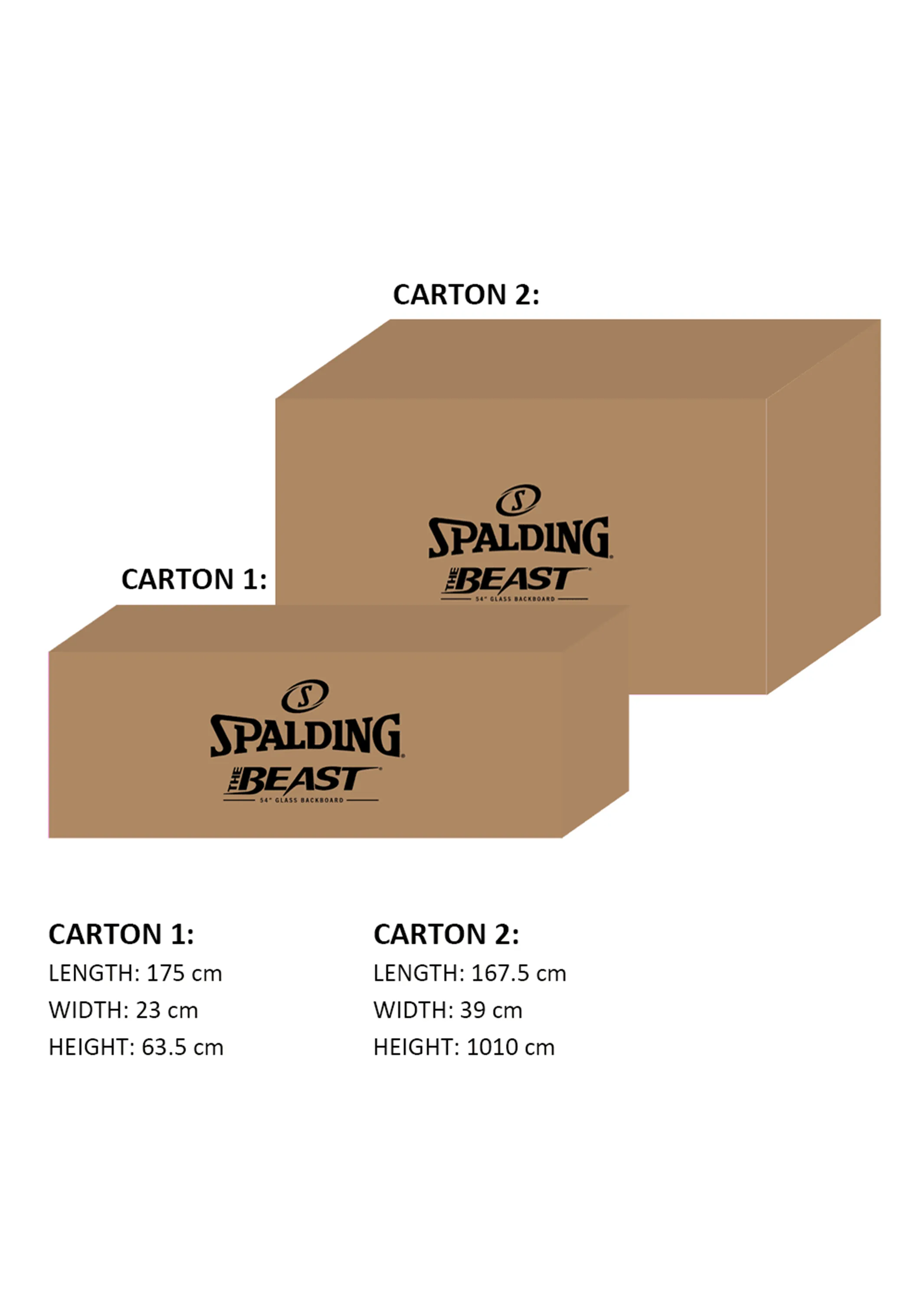 Spalding 54 Inch Beast Basketball System <br> AA7B1454