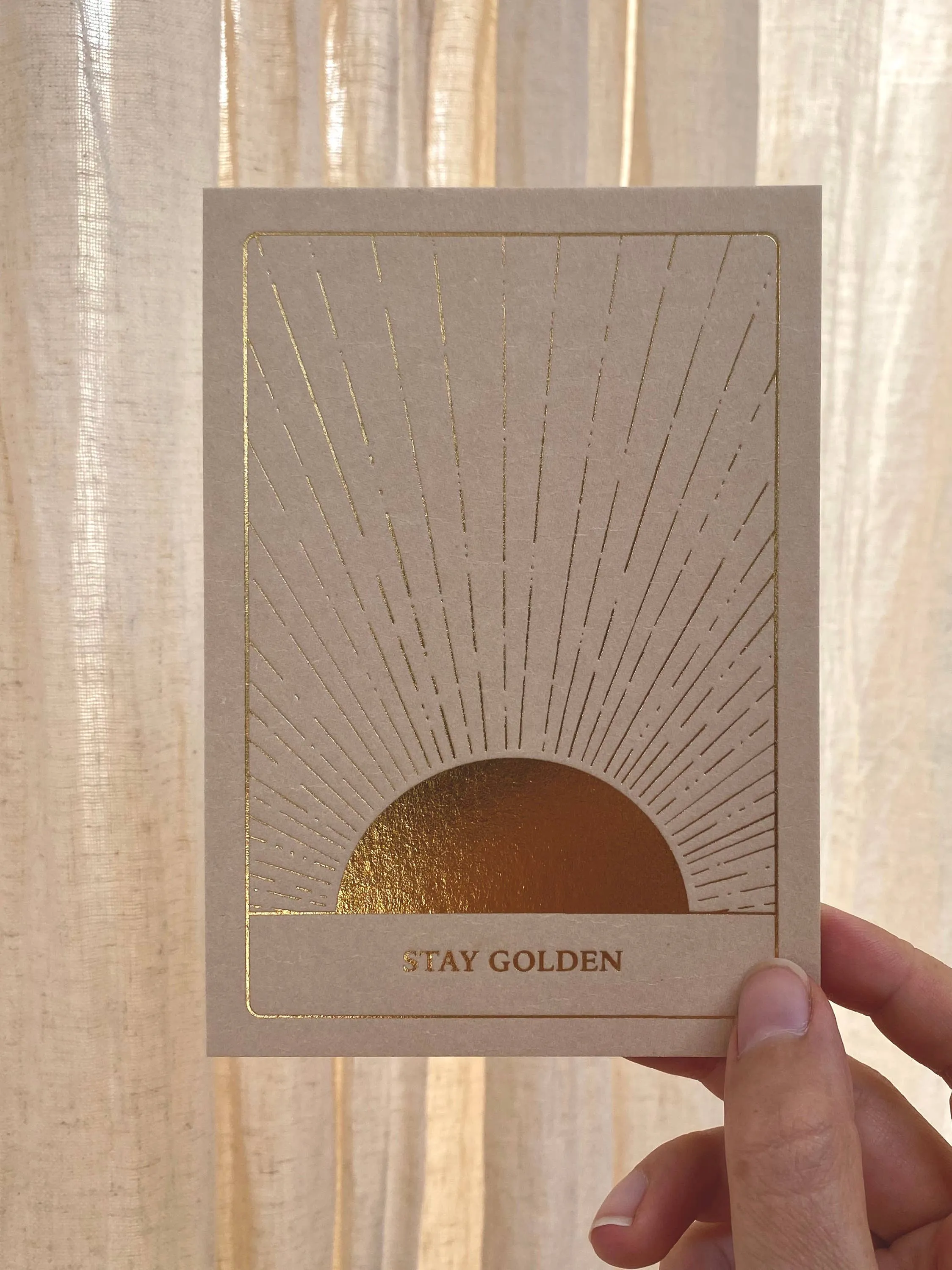 Stay Golden Postcard