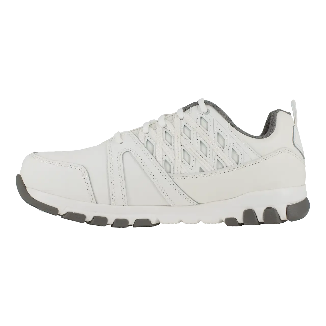 Sublite Steel-Toe Athletic Work Shoe White