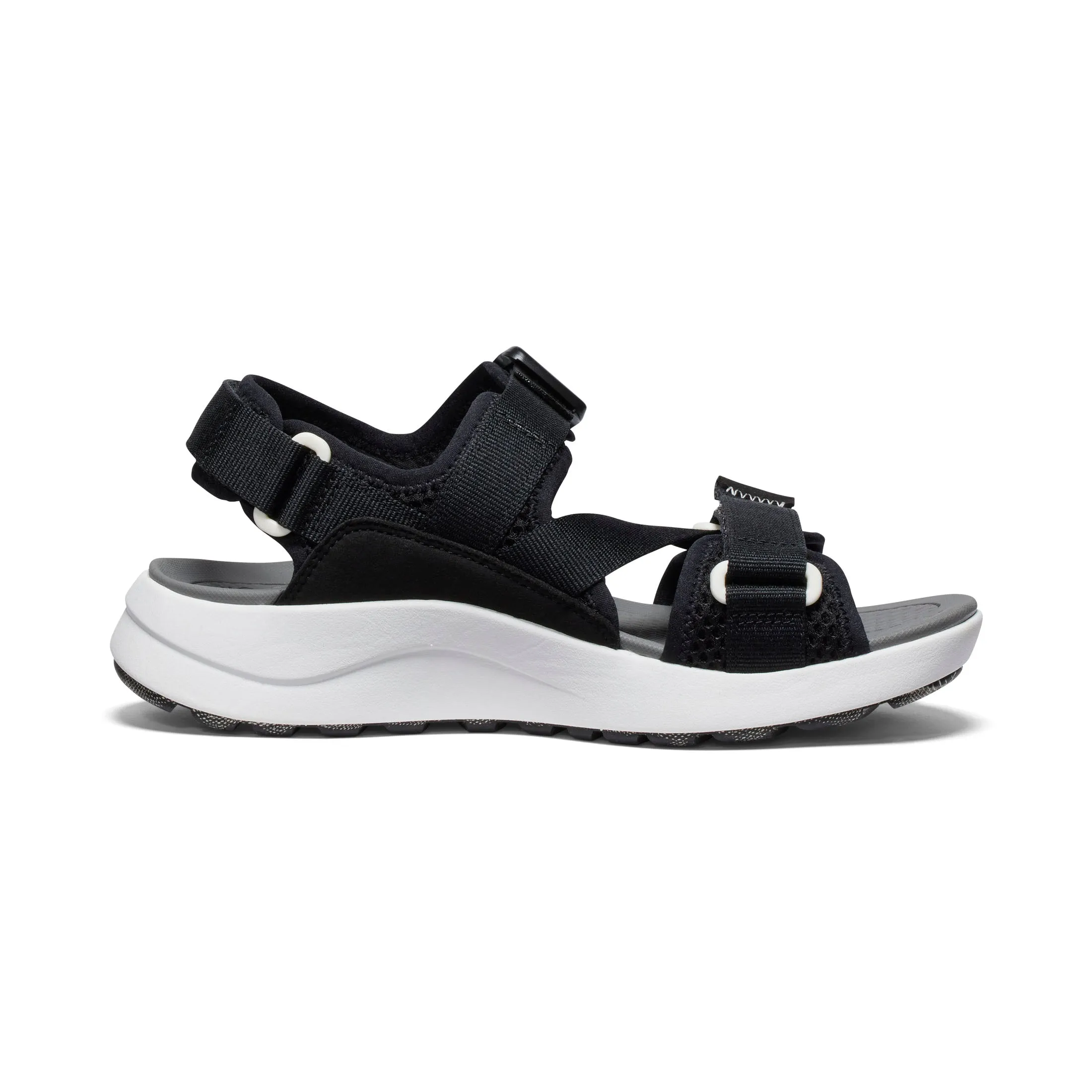 Women's Elle Sport Backstrap Sandal - Black / Steel Grey