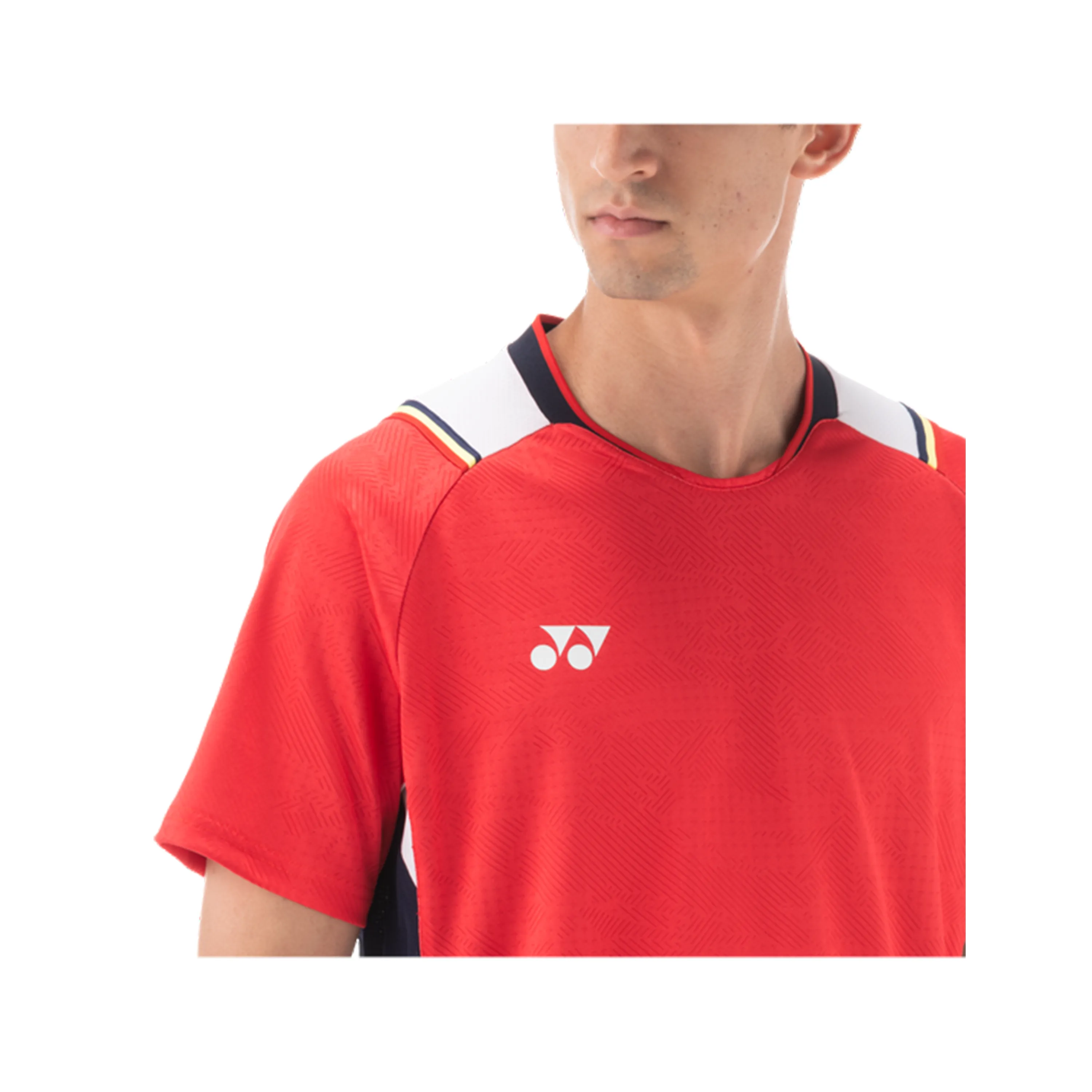 Yonex Premium Badminton/ Sports Shirt 10489 RubyRed MEN'S